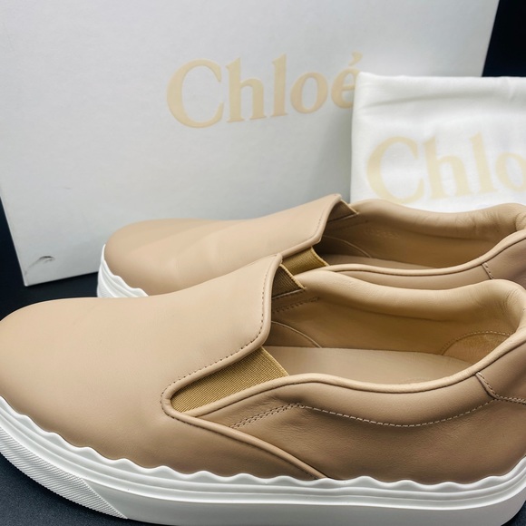 Chloe Women’s Lauren Slip-On Sneakers Size 7 NWB AUTHENTIC - Picture 7 of 10